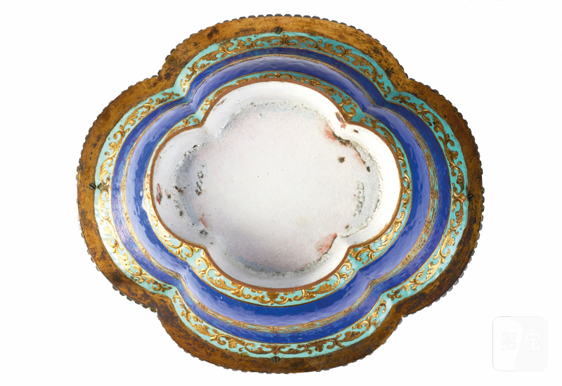 清乾隆 内填琺琅纏枝花卉紋花盆  CHINA, QING DYNASTY, QIANLONG PERIOD (1736-1795) - 图4